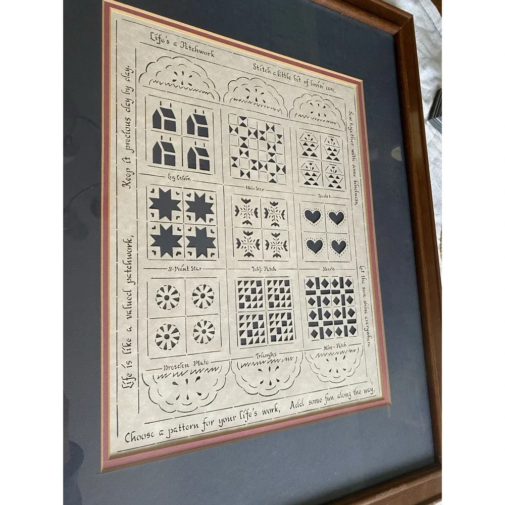 Cottage Core‎ Home Decor Bundle Vintage Grannie Decor Quilts Hearts Geese